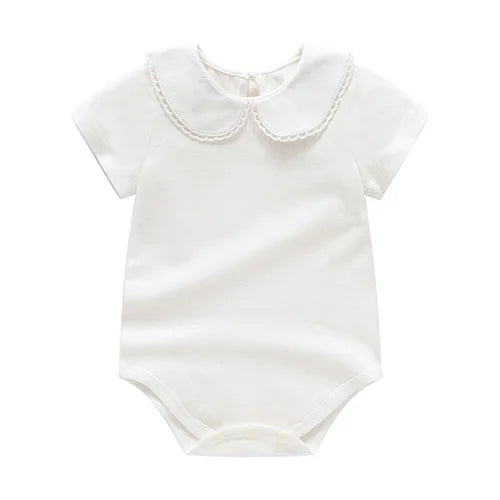 Vit Långärmad Bodysuit