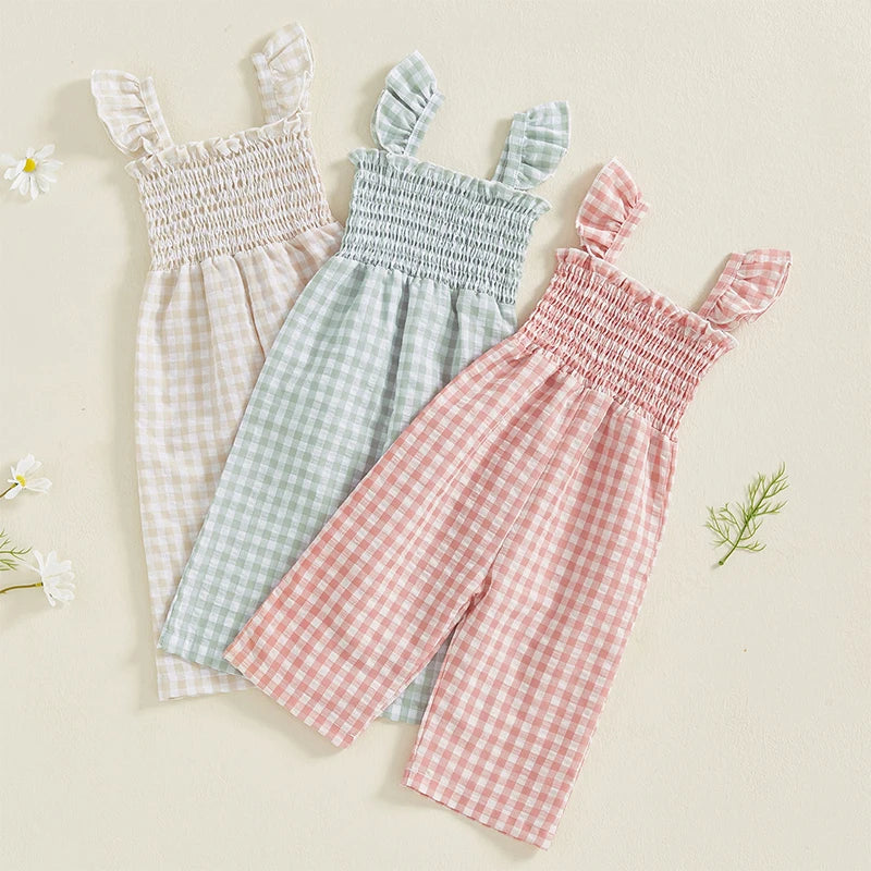 Rutig Sommardress för Barn