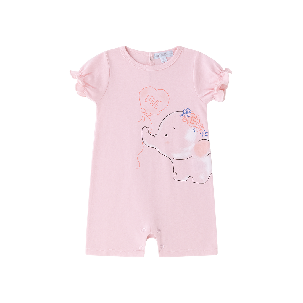 Rosa pyjamas med elefant