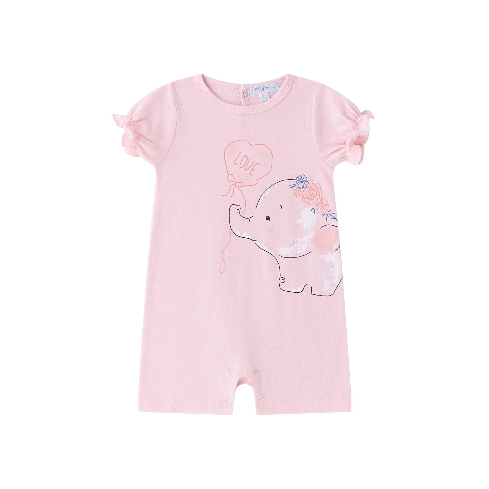 Rosa pyjamas med elefant