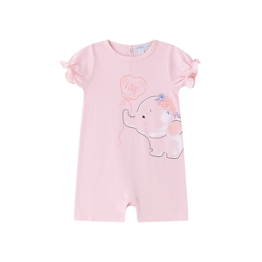 Rosa pyjamas med elefant
