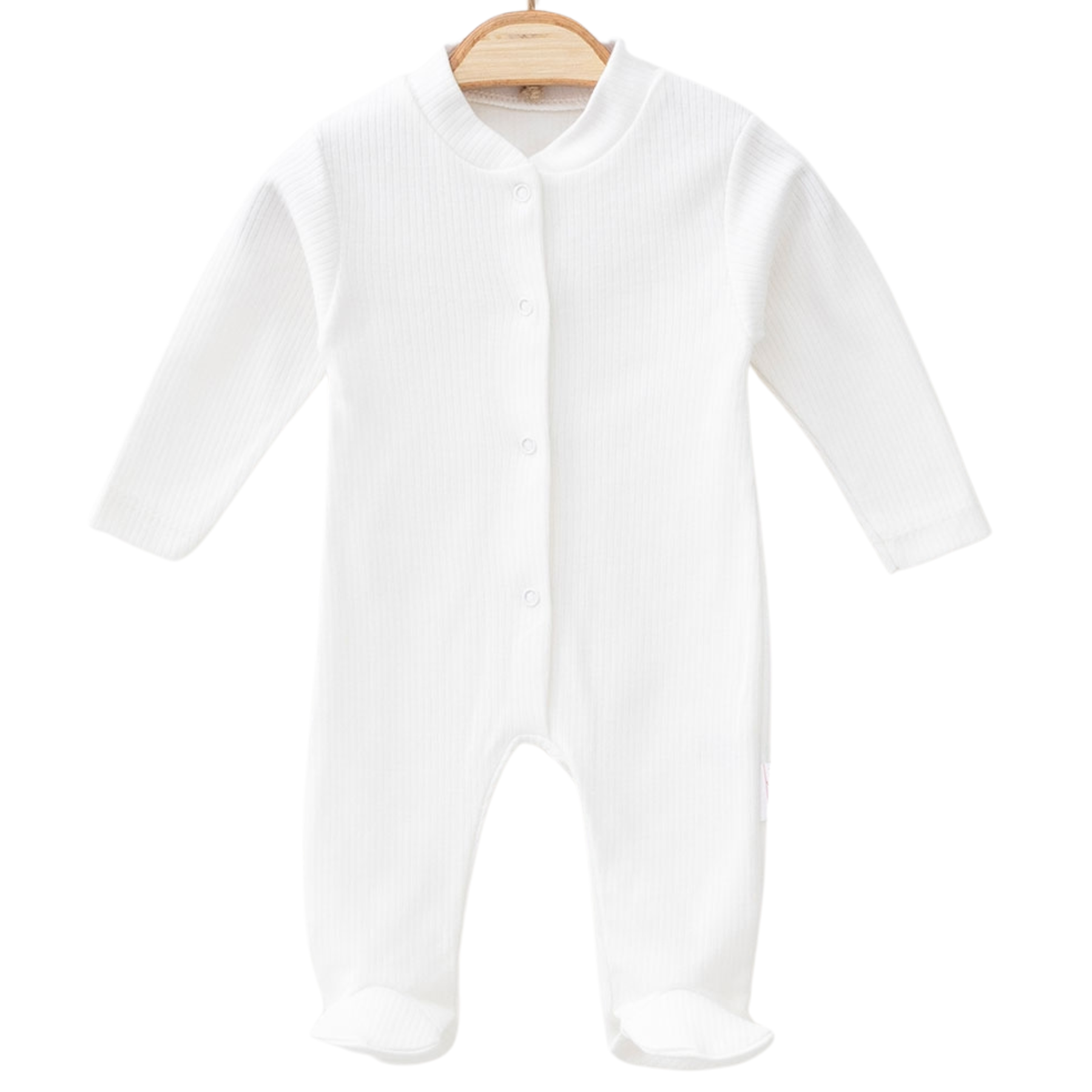 Vit ribbad pyjamas