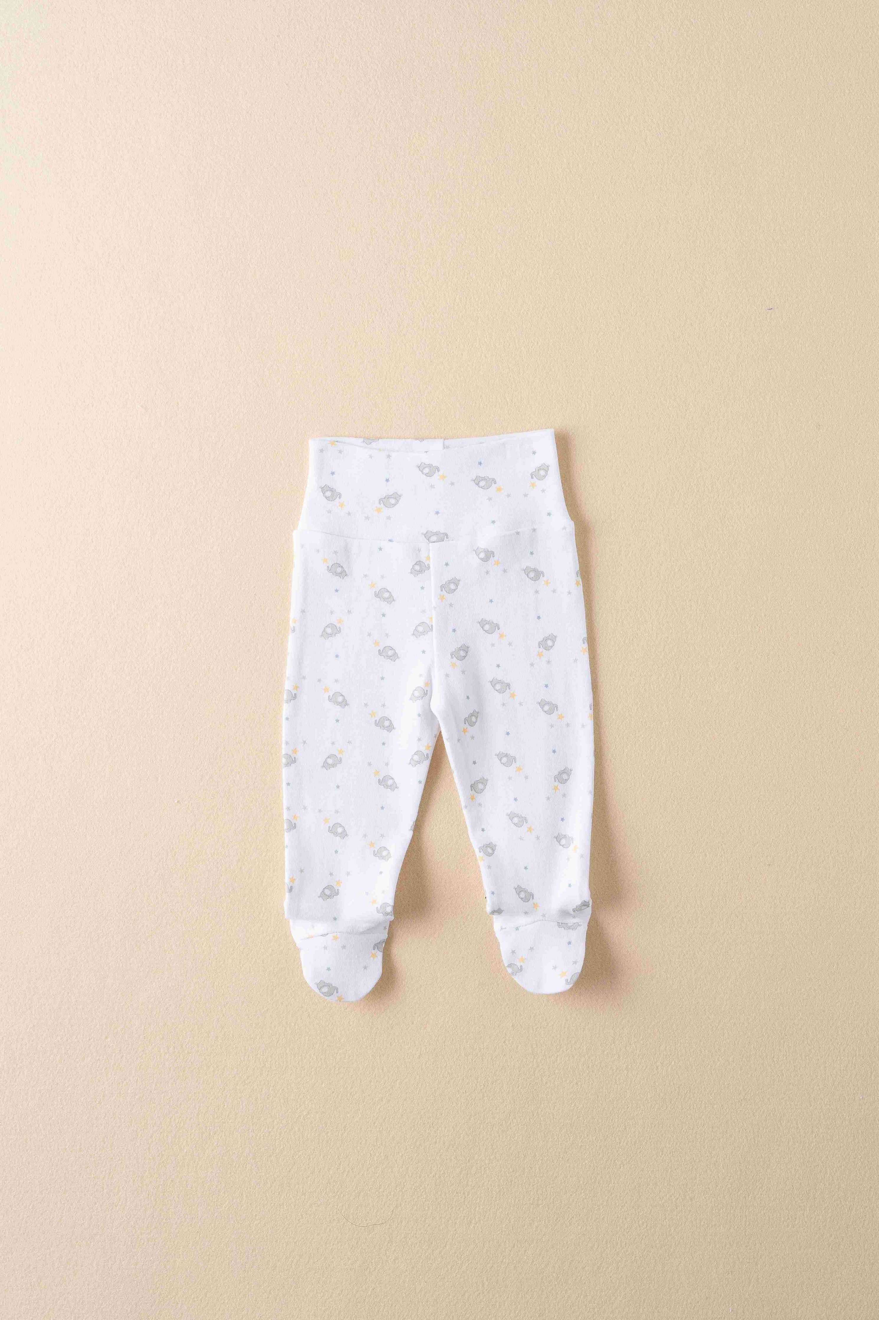 Presentset Nyfödd med t-shirt, haklapp, mössa och vantar