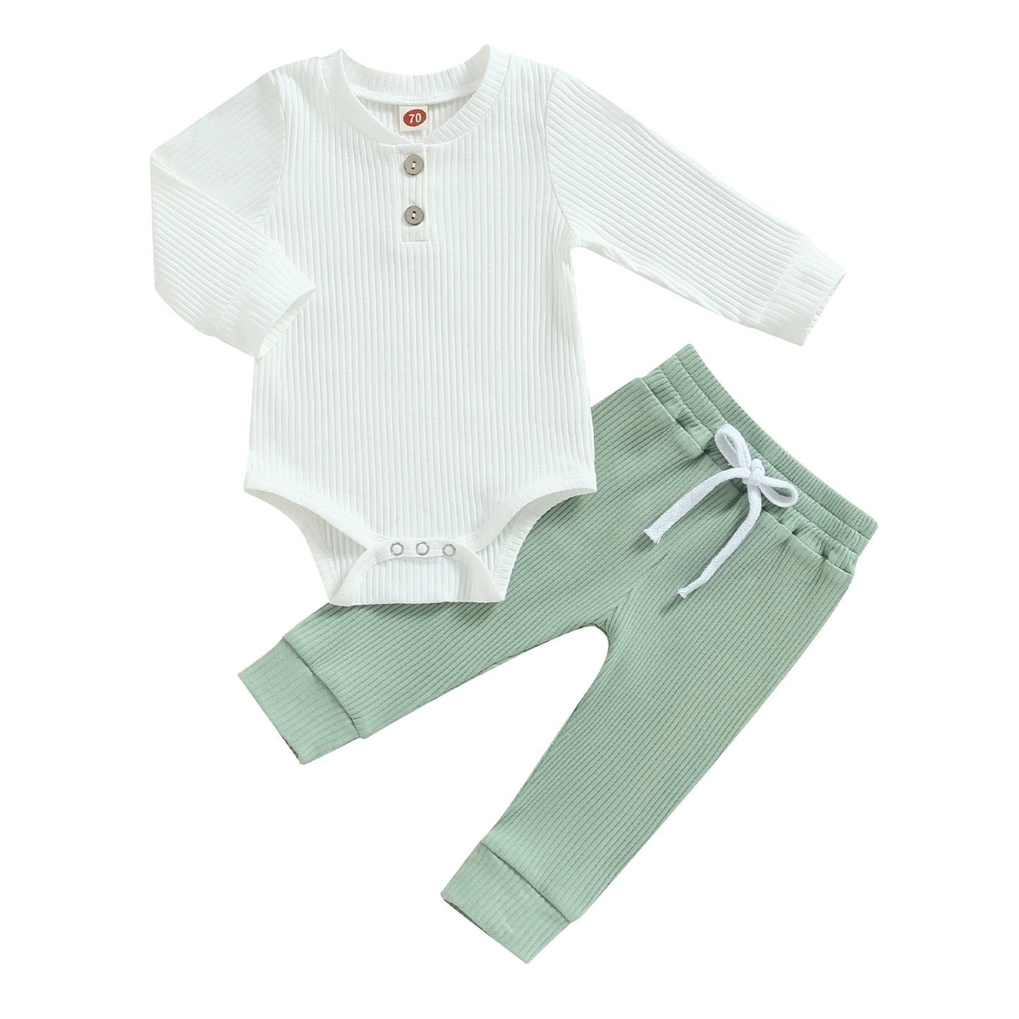 Tvådelat Set Randigt