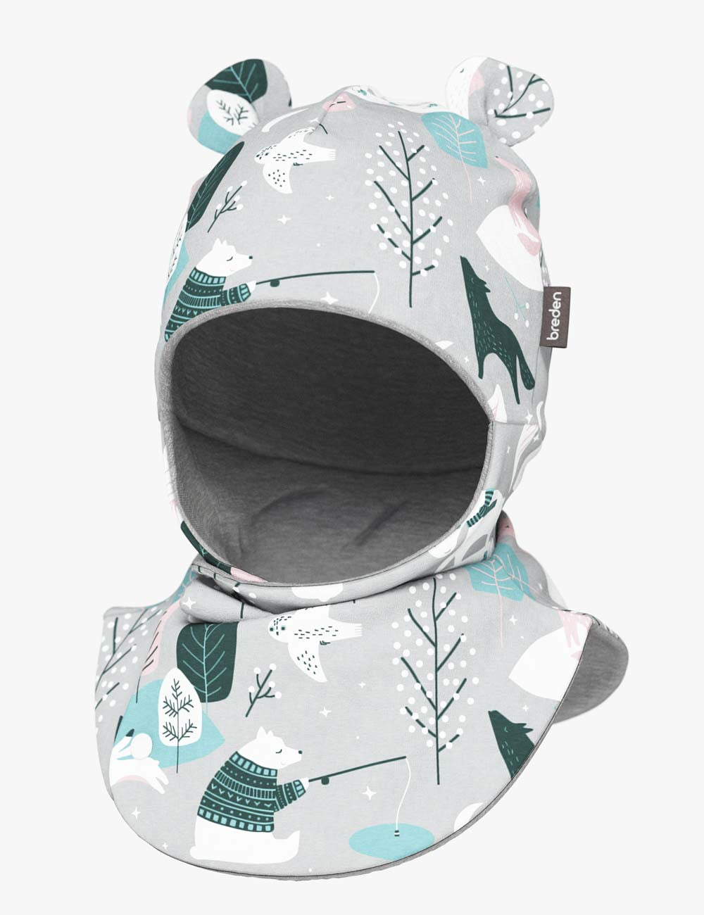 Thermal Merino Baby Balaclava CAISON - Winter Animals