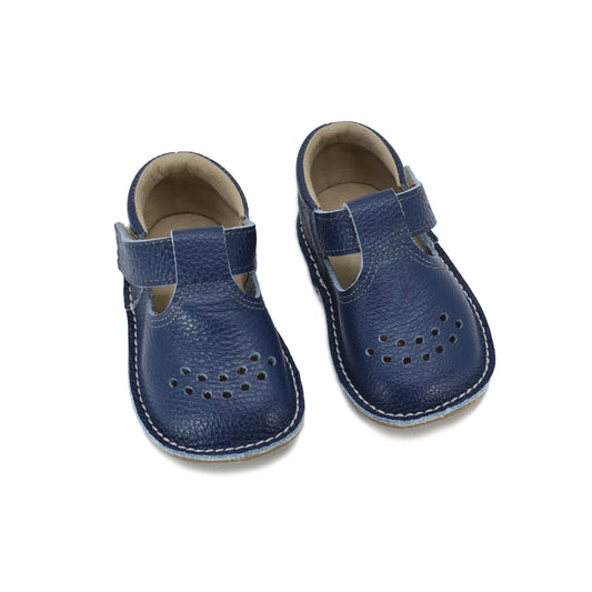 Leather Kids' Shoes Lusti - Dark Blue