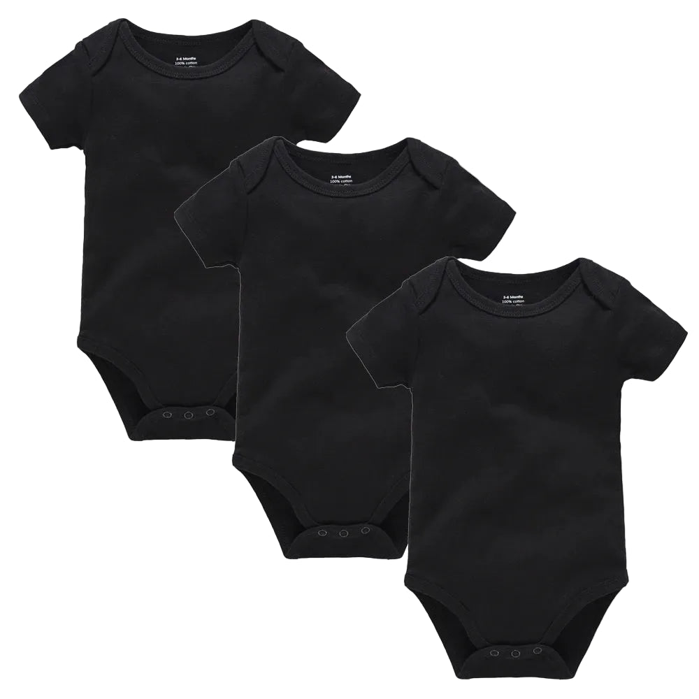 Enfärgad Babybody 3-pack – Unisex