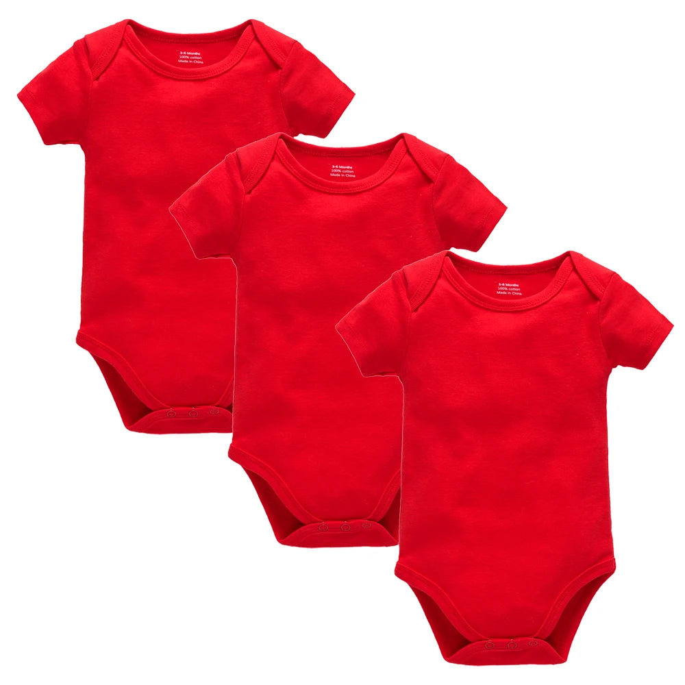 Enfärgad Babybody 3-pack – Unisex