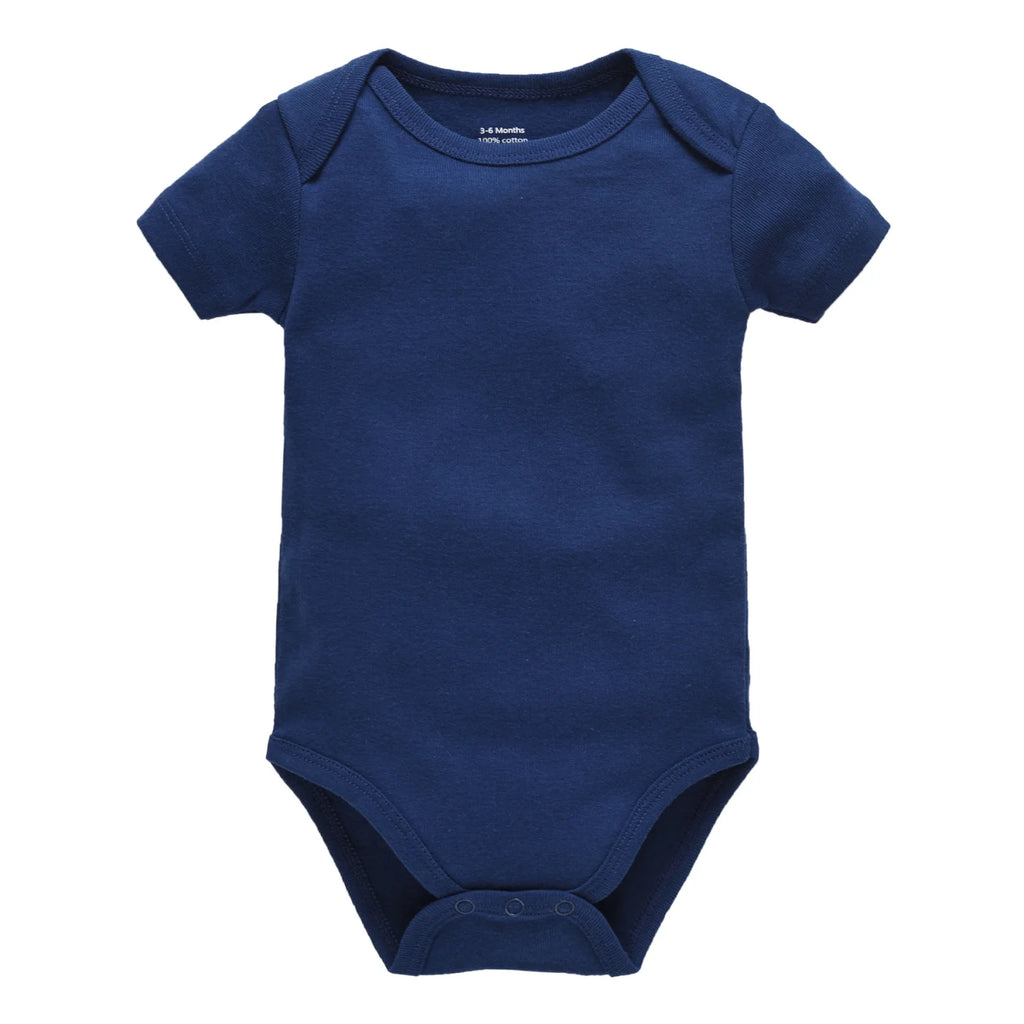 1/3Pcs Baby Boys Clothes 100%Cotton Solid Black Short Sleeve Blank Baby Bodysuits body bebe  Newborn Jumpsuit Plain 0-24 Months