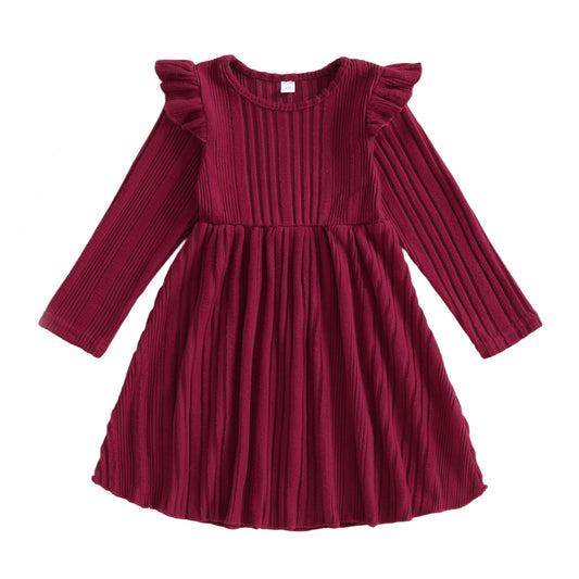 Julklänning för Barn med Lång Ärmlängd