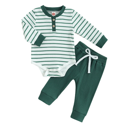 Tvådelat Set Randigt