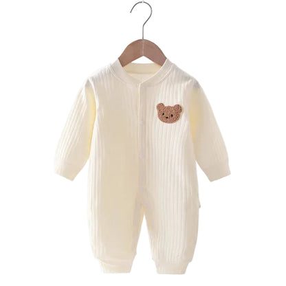 Baby Jumpsuit i Bomull med Björnmotiv – Unisex