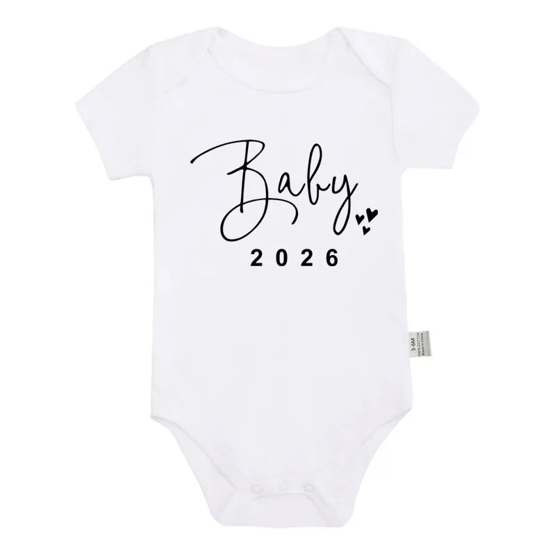 Ärmlös Babybody med Textmönster – Unisex
