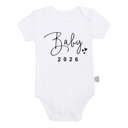 Ärmlös Babybody med Textmönster – Unisex
