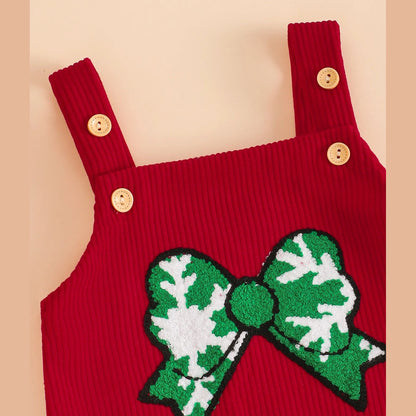 Jul-Sparkdräkt för Baby med Fyrkantig Halsringning – Unisex