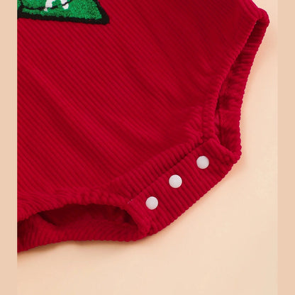 Jul-Sparkdräkt för Baby med Fyrkantig Halsringning – Unisex