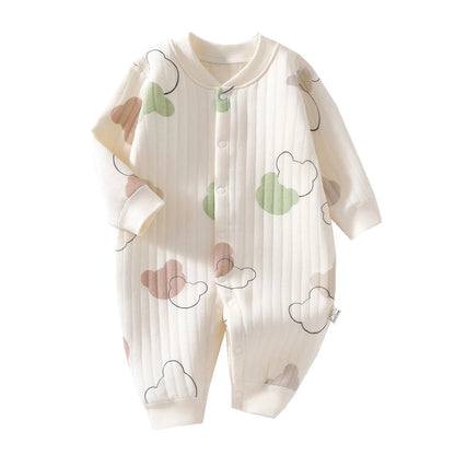 Baby Jumpsuit med Figurmönster i Bomull – Unisex