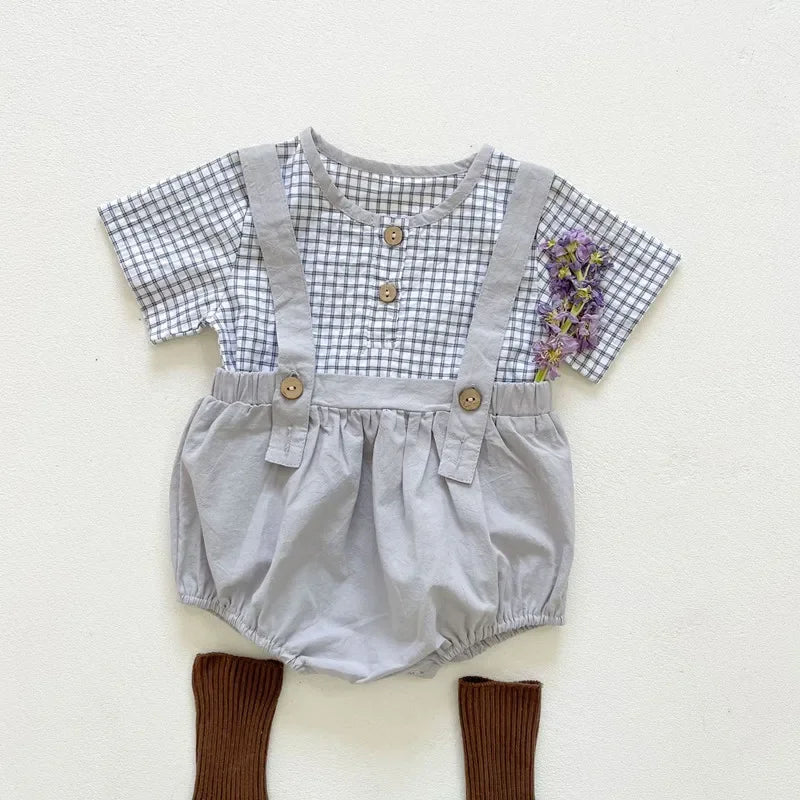 Tvådelat Set- Rutigt