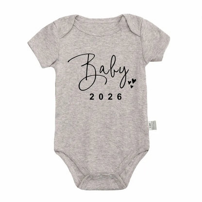 Ärmlös Babybody med Textmönster – Unisex