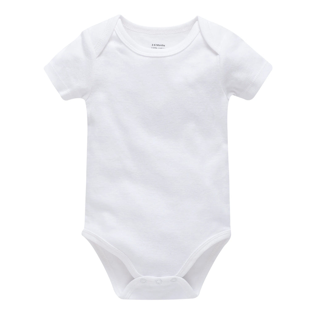 1/3Pcs Baby Boys Clothes 100%Cotton Solid Black Short Sleeve Blank Baby Bodysuits body bebe  Newborn Jumpsuit Plain 0-24 Months