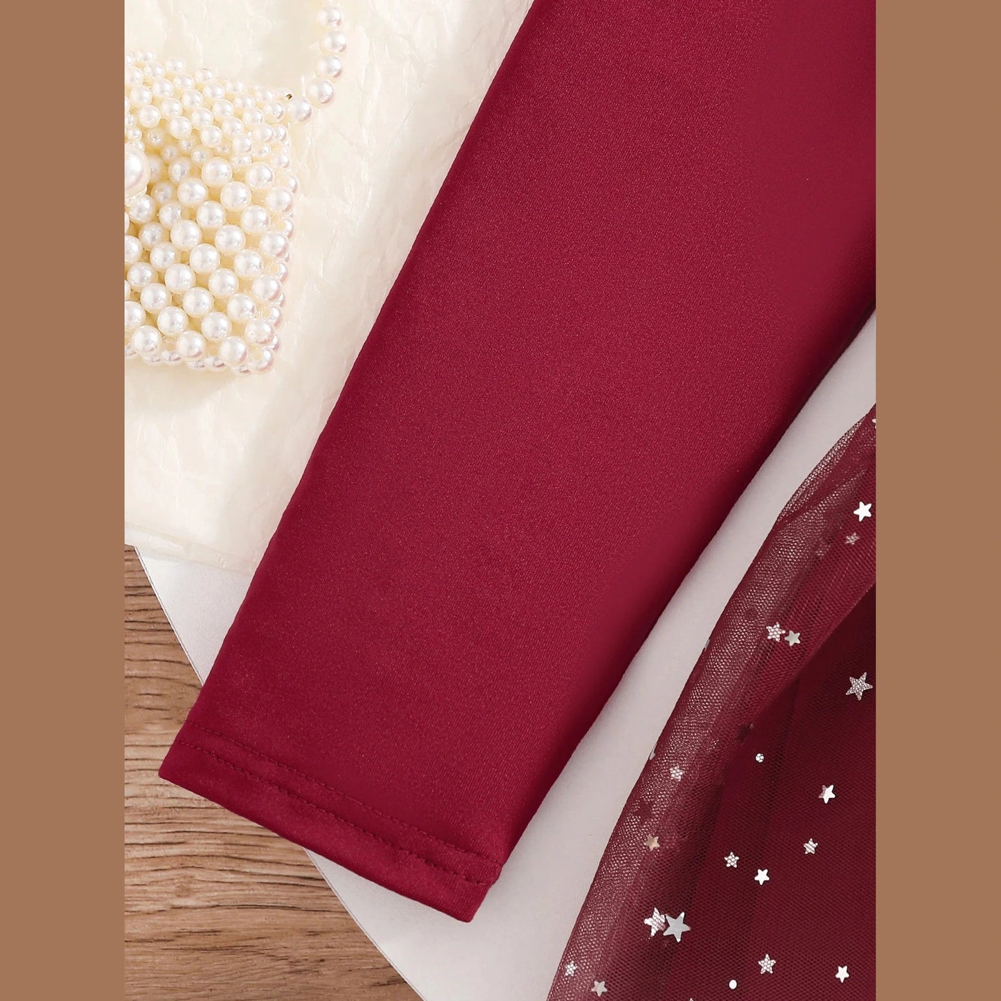 Julklänning för Flickor med A-linjesilhuett