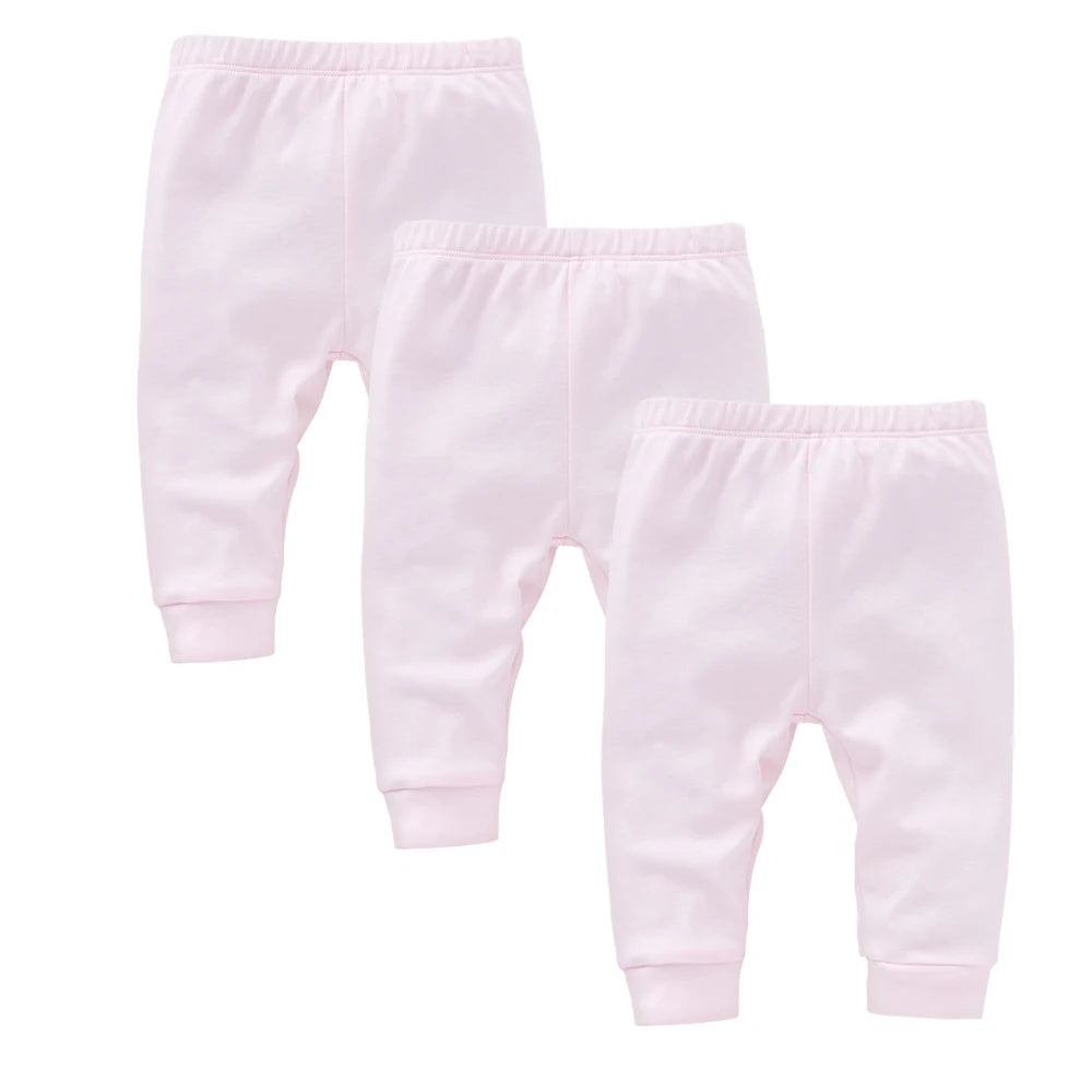 Enfärgade leggings 3-pack