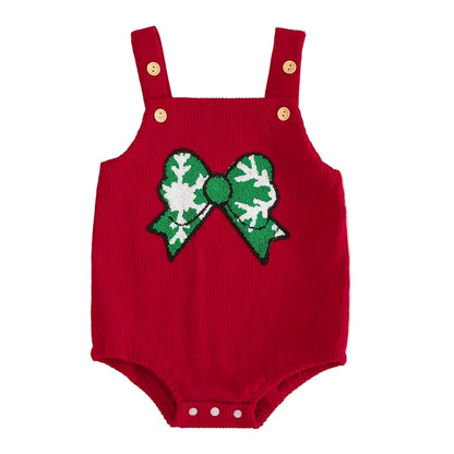 Jul-Sparkdräkt för Baby med Fyrkantig Halsringning – Unisex