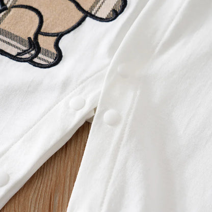 Baby Sparkdräkt med Björnmönster – Unisex