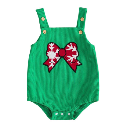 Jul-Sparkdräkt för Baby med Fyrkantig Halsringning – Unisex