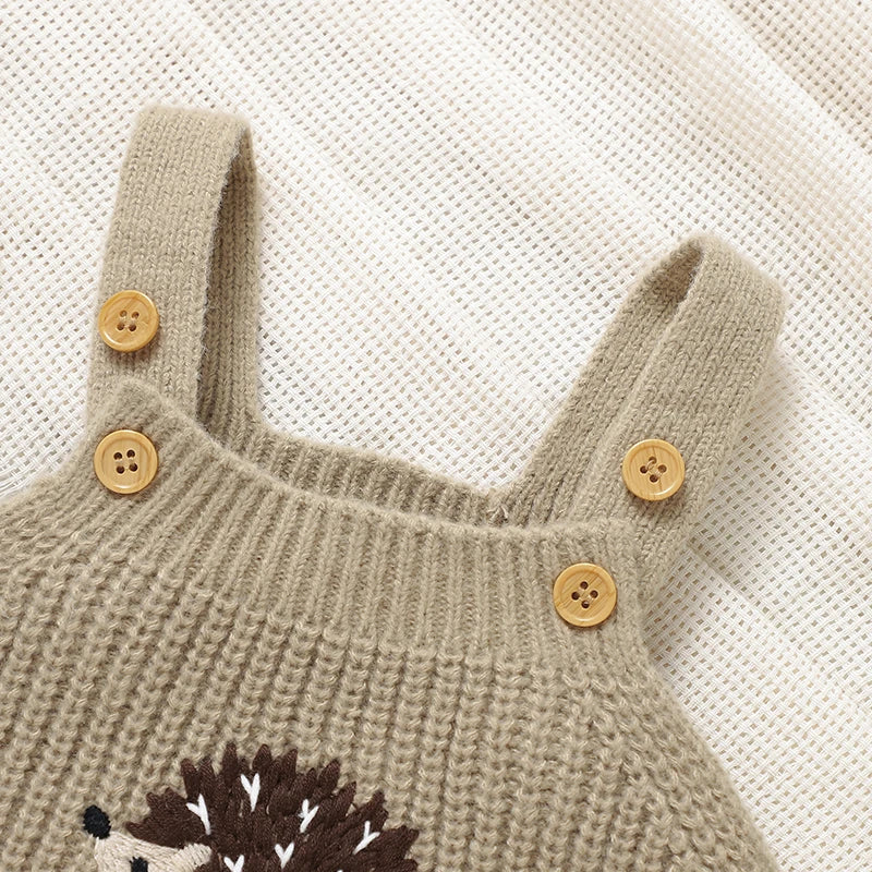 Stickad Hängselbyxa