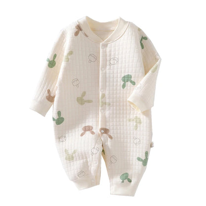 Baby Jumpsuit med Figurmönster i Bomull – Unisex