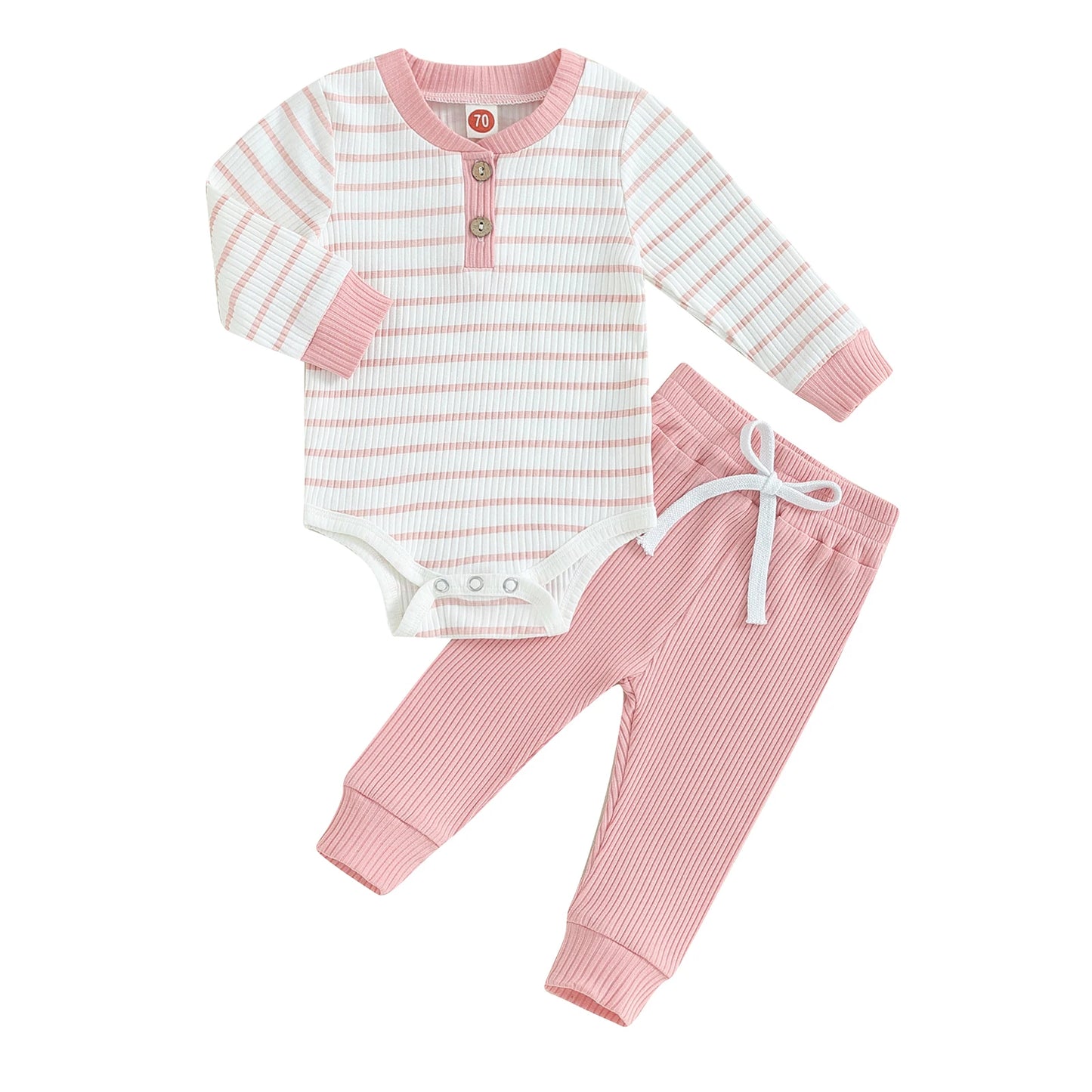 Tvådelat Set Randigt