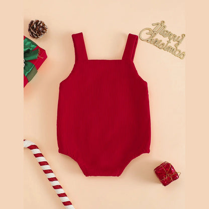 Jul-Sparkdräkt för Baby med Fyrkantig Halsringning – Unisex