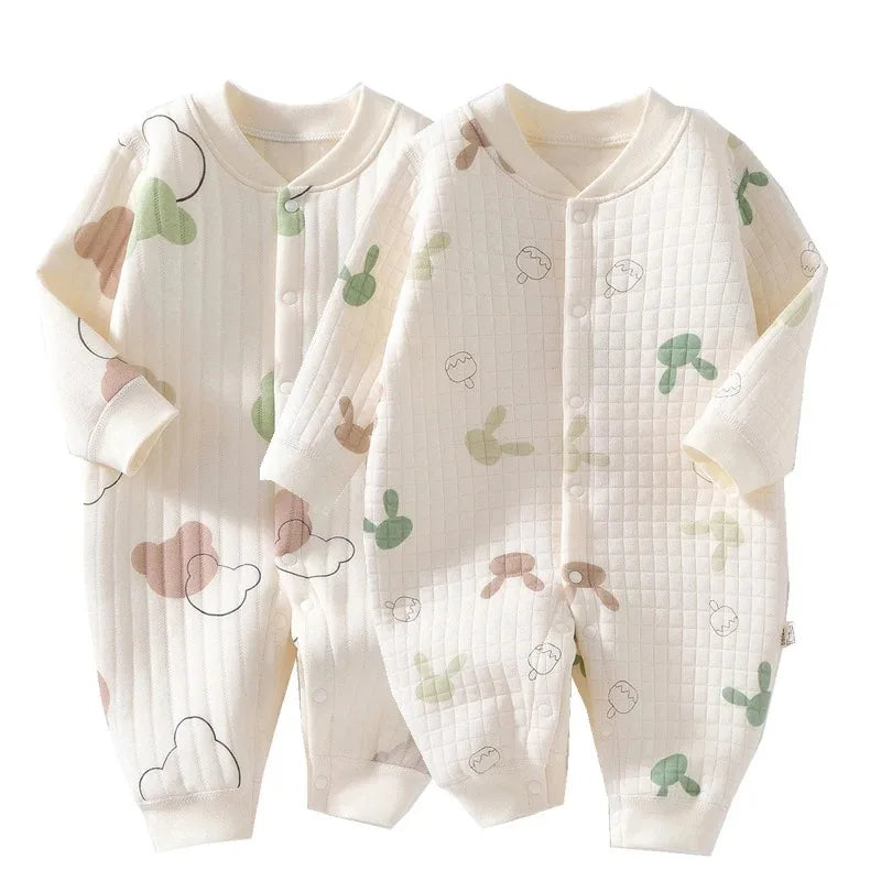 Baby Jumpsuit med Figurmönster i Bomull – Unisex