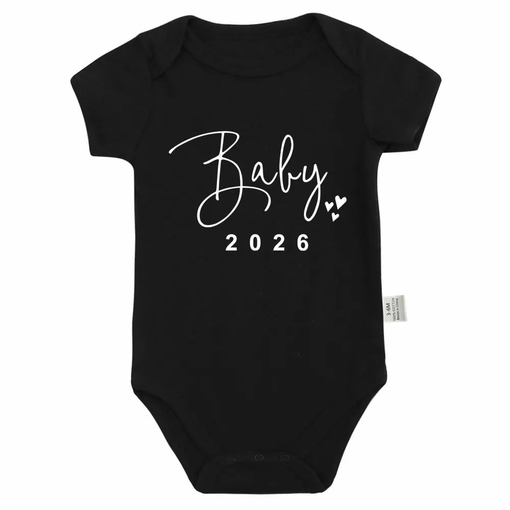 Ärmlös Babybody med Textmönster – Unisex