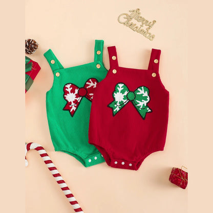 Jul-Sparkdräkt för Baby med Fyrkantig Halsringning – Unisex