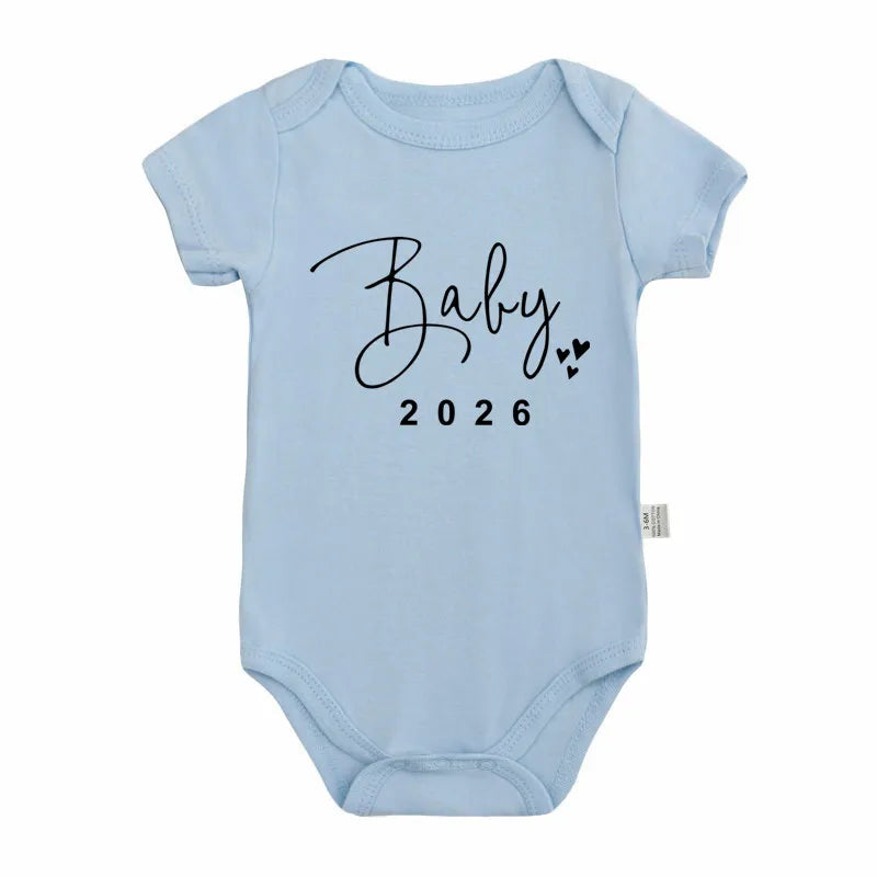 Ärmlös Babybody med Textmönster – Unisex