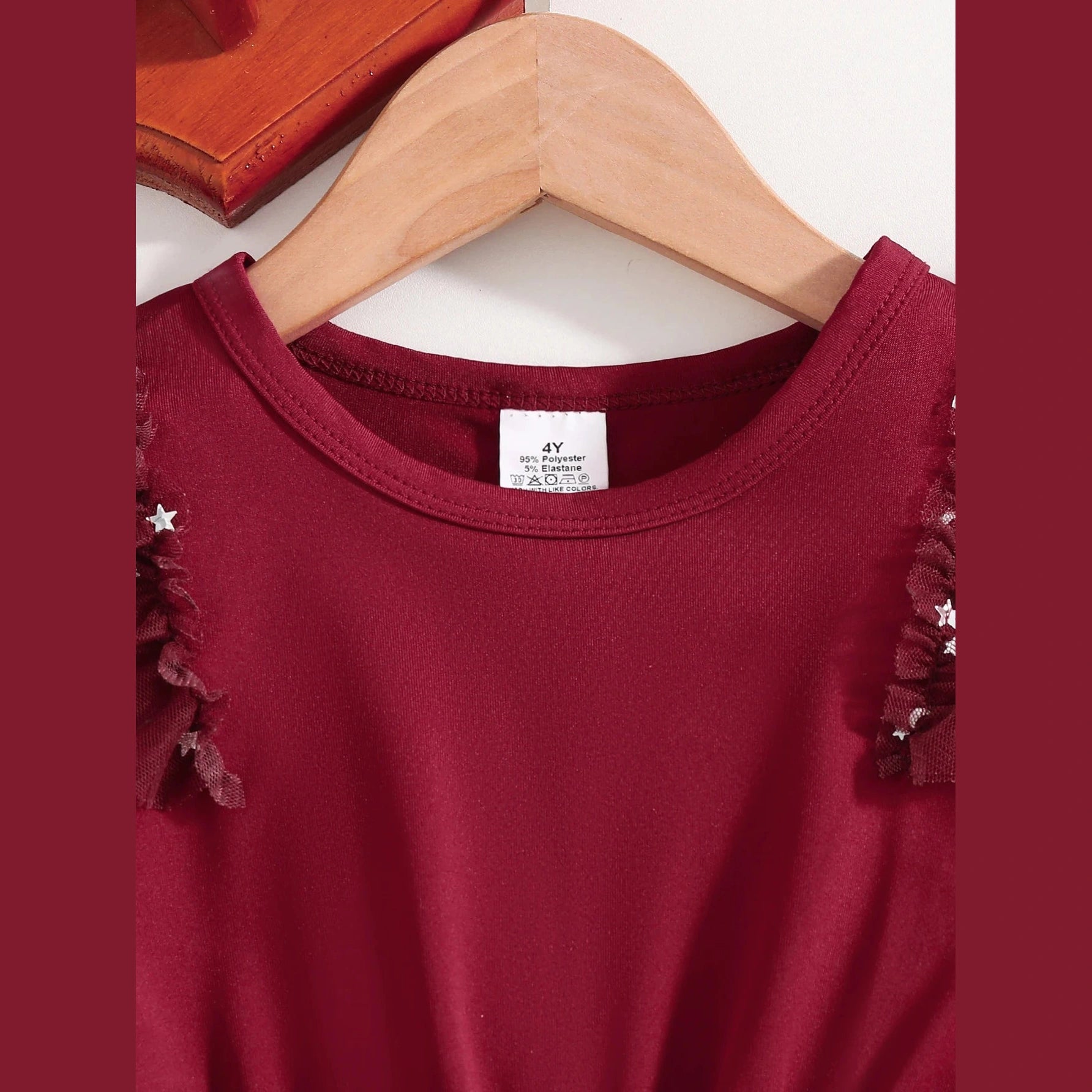 Julklänning för Flickor med A-linjesilhuett