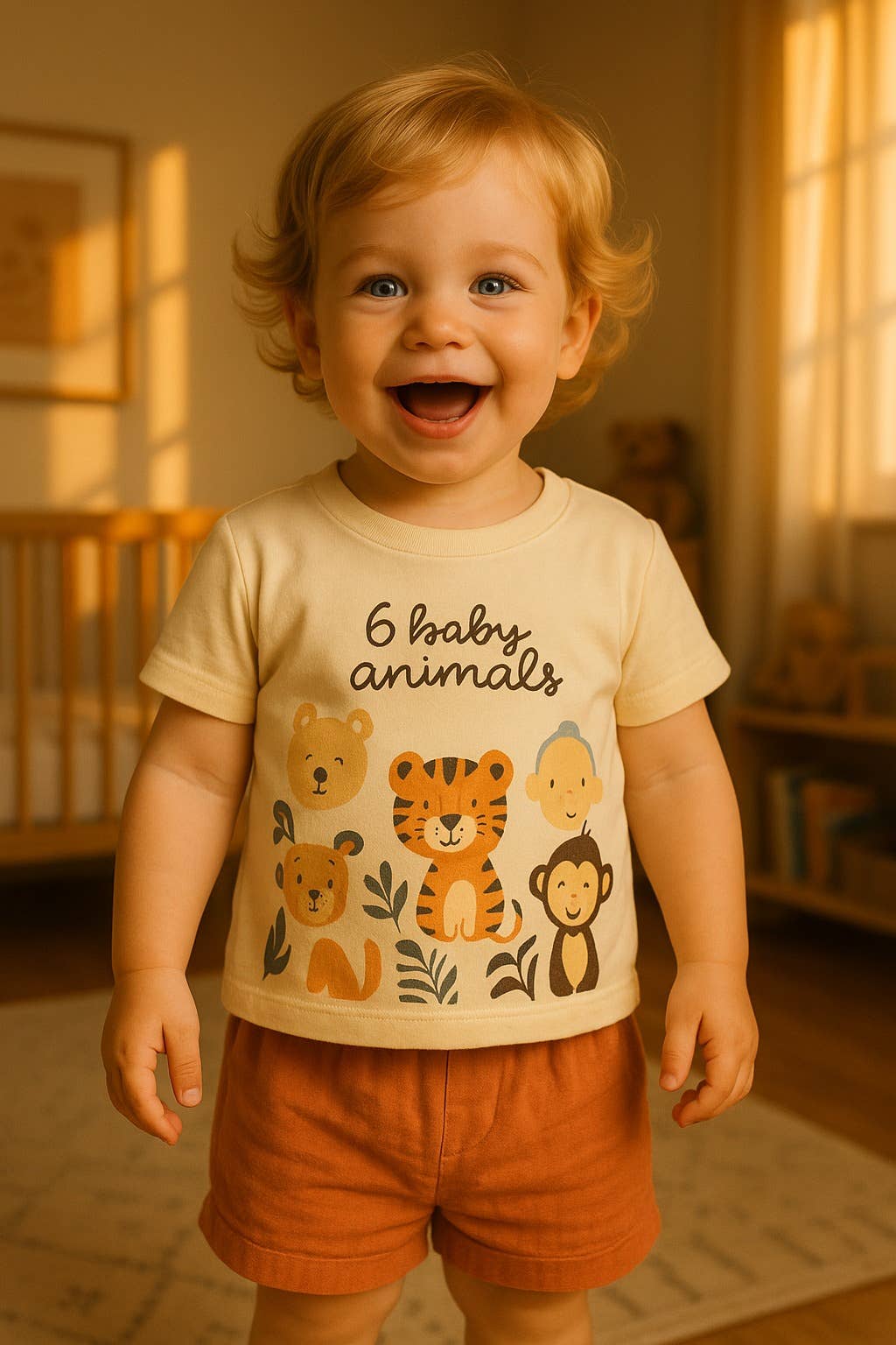 2-delad baby-djur T-shirt & shorts