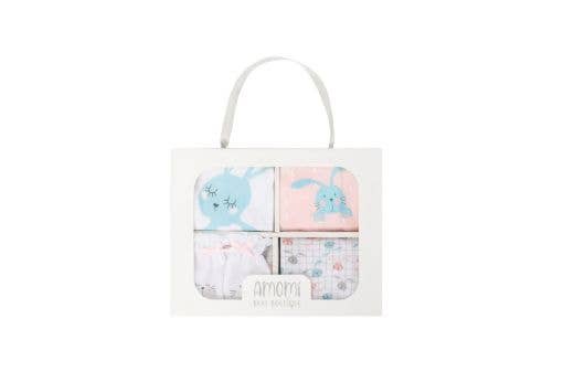 6-delat nyföddset med kaninmotiv