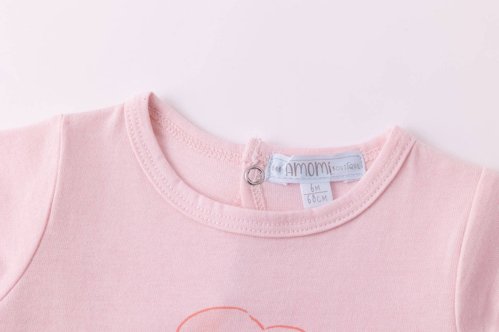 Rosa pyjamas med elefant