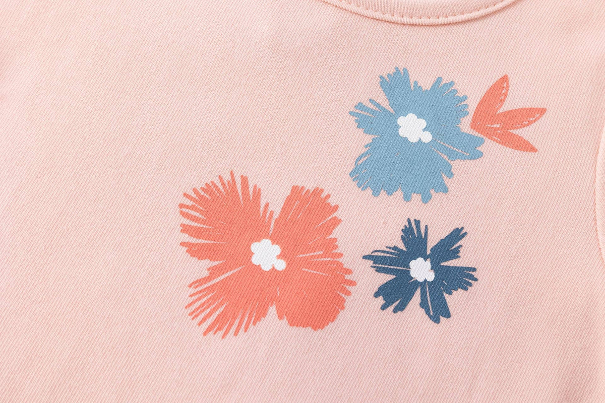 Långärmad t-shirt Blommönster