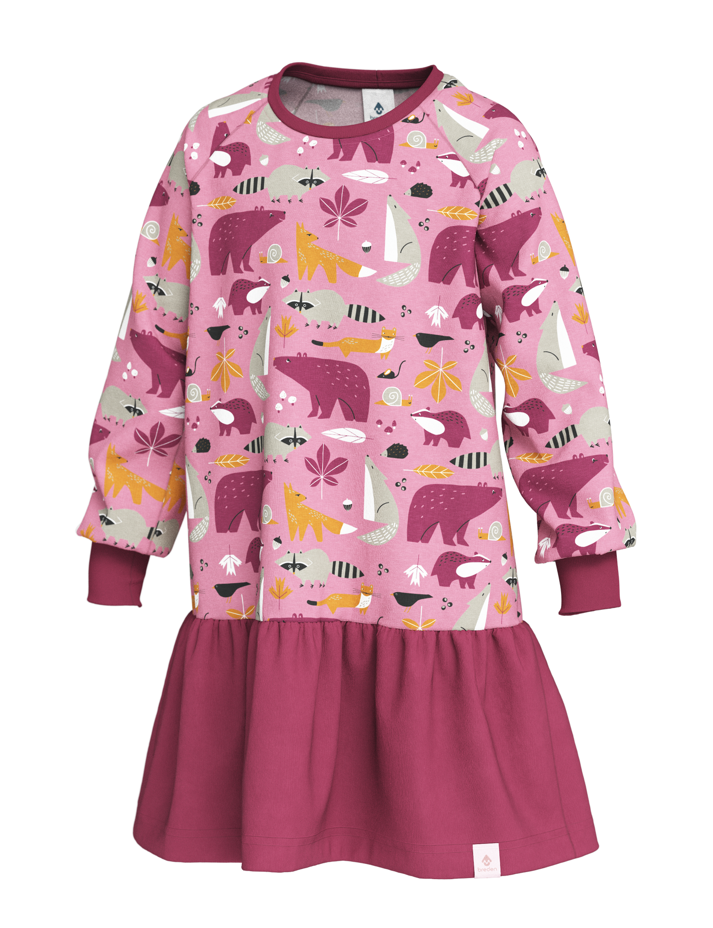 Girls Dress ELORA - Autumn Forest