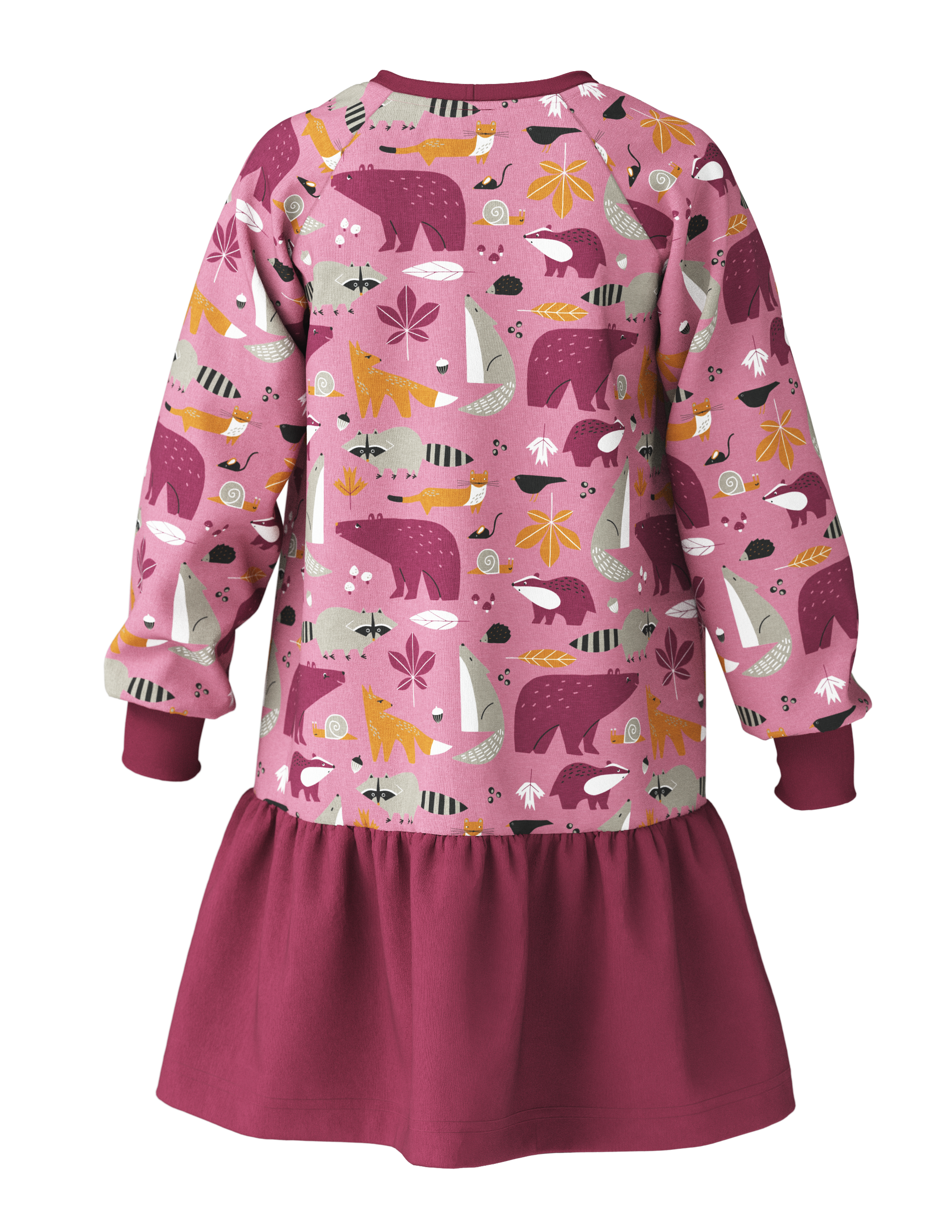 Girls Dress ELORA - Autumn Forest