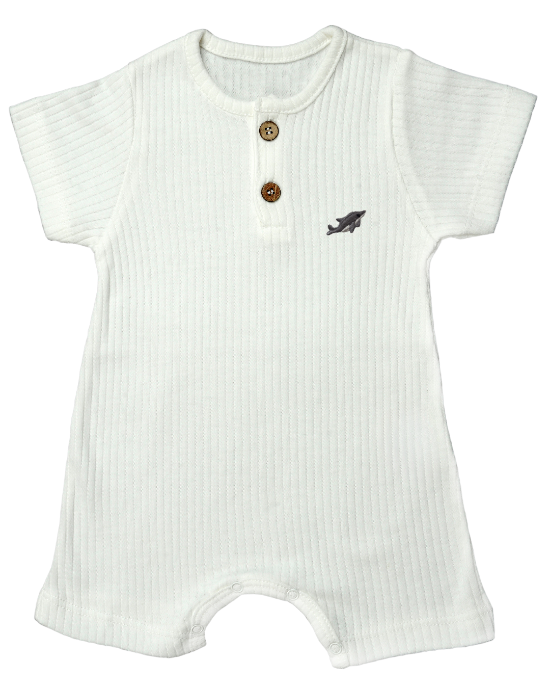 Babyromper med broderade havsdjur