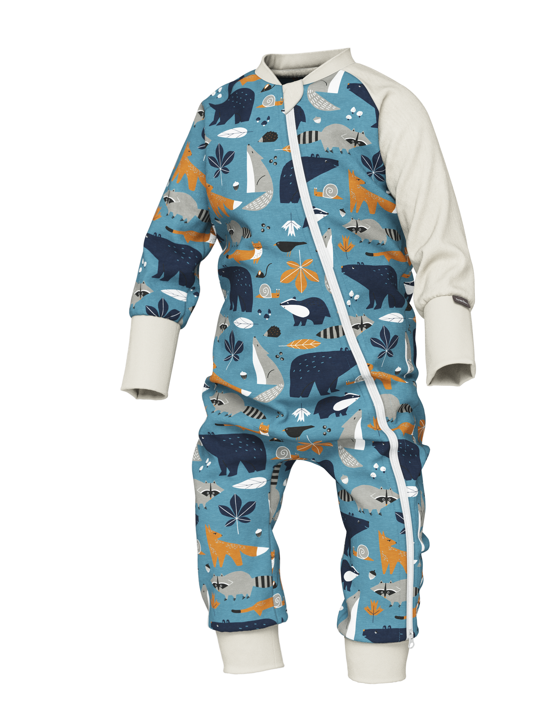 Baby Sleepsuit FREDA - Autumn Forest Animals