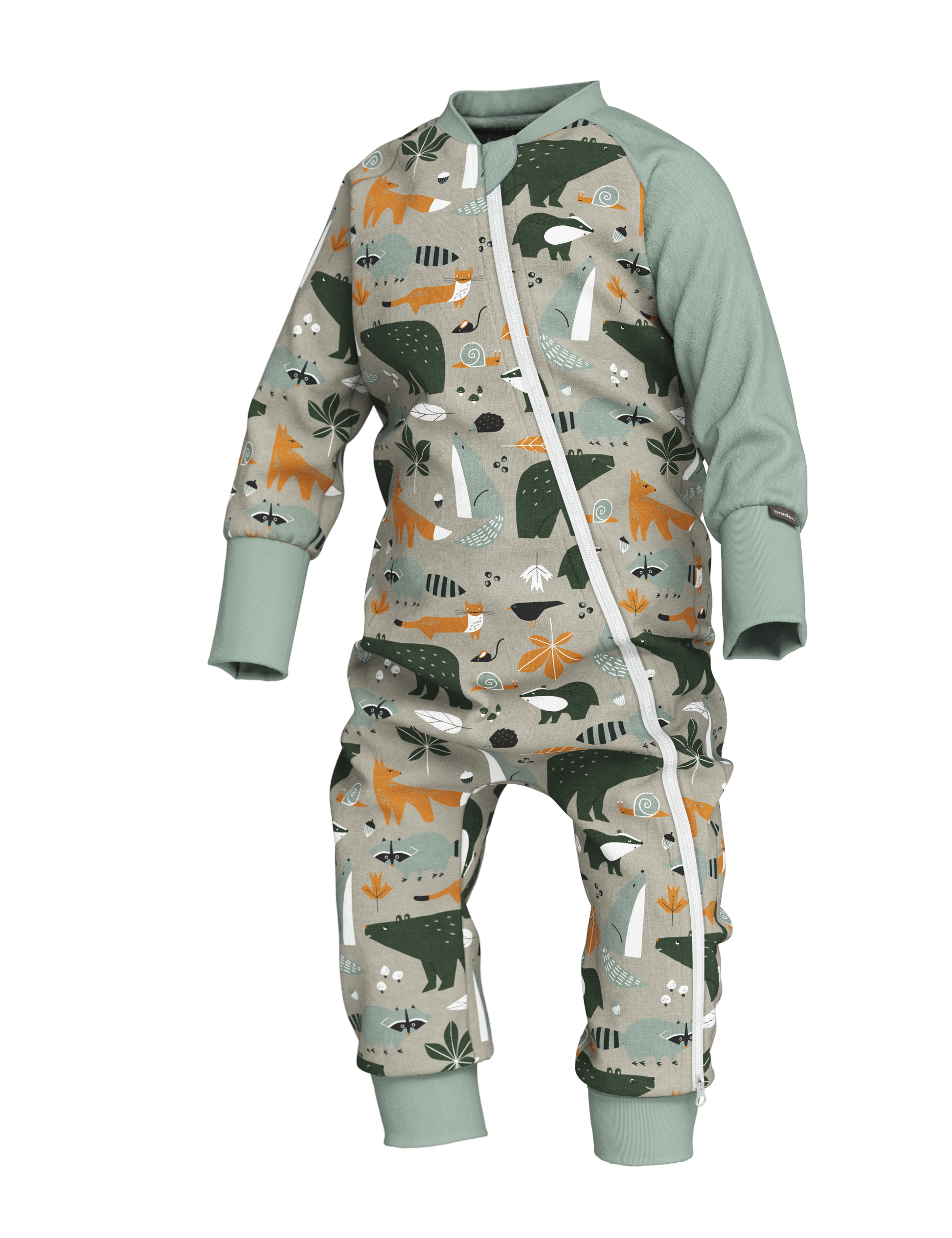 Baby Sleepsuit FREDA - Autumn Forest Animals