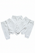 Vita enfärgade baby-leggings 3-pack – helvy, vit bakgrund