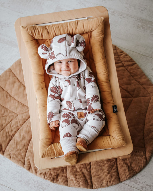 Eared Jumpsuit for Babies and Kids - Acorns on Sand